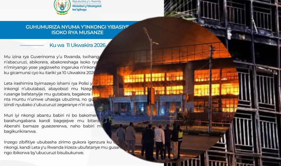 Guverinoma y’u Rwanda yihanganishije abagizweho ingaruka n’inkongi yibasiye isoko rya GOICO